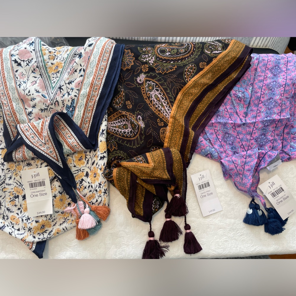 J Jill.  Scarves set of 3 NWT